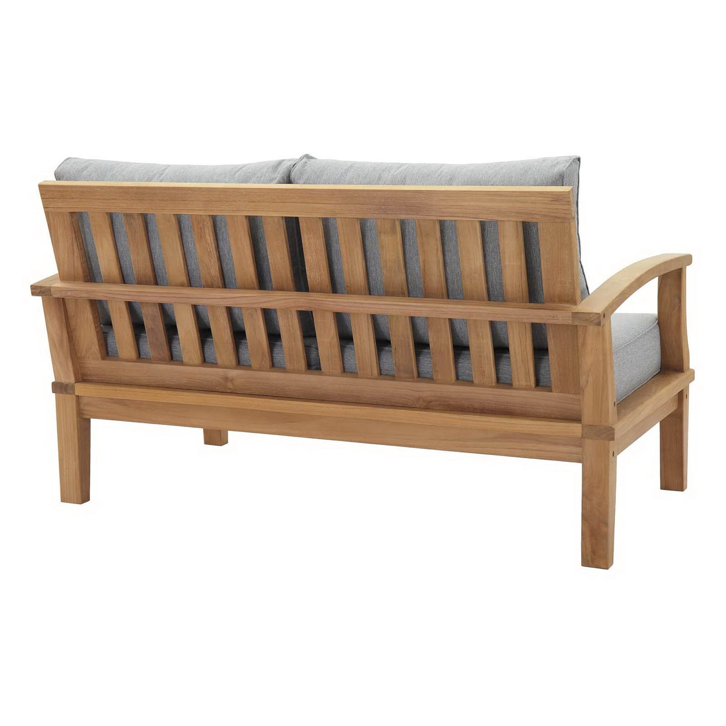 Marina Outdoor Patio Teak Loveseat in Natural Gray by Modway (1144)