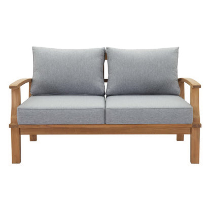 Marina Outdoor Patio Teak Loveseat in Natural Gray by Modway (1144)