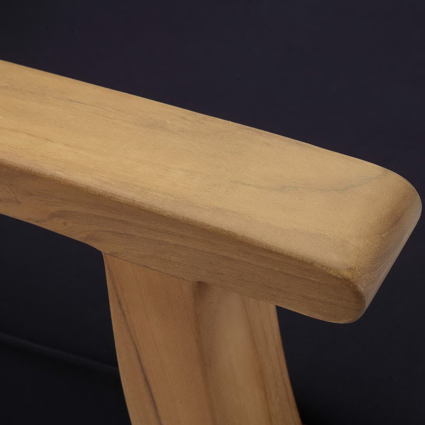 Marina Outdoor Patio Teak Loveseat in Natural Navy by Modway (1144)