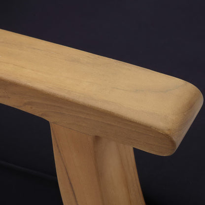 Marina Outdoor Patio Teak Loveseat in Natural Navy by Modway (1144)