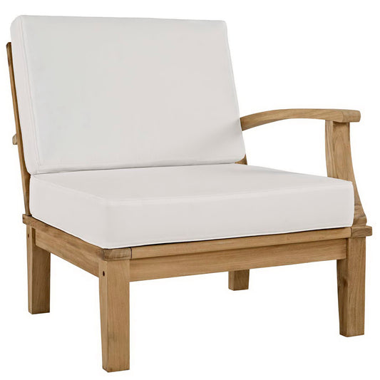 Marina Outdoor Patio Teak Sofa in Natural White by Modway (1149)