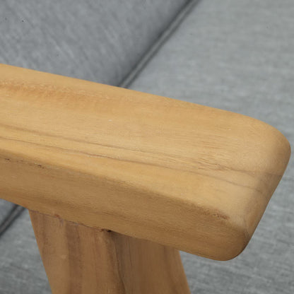 Marina Outdoor Patio Teak Chaise Lounge in Natural Gray by Modway (1151)