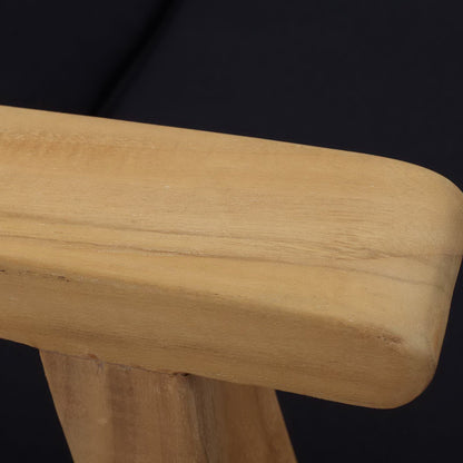 Marina Outdoor Patio Teak Chaise Lounge in Natural Navy by Modway (1151)