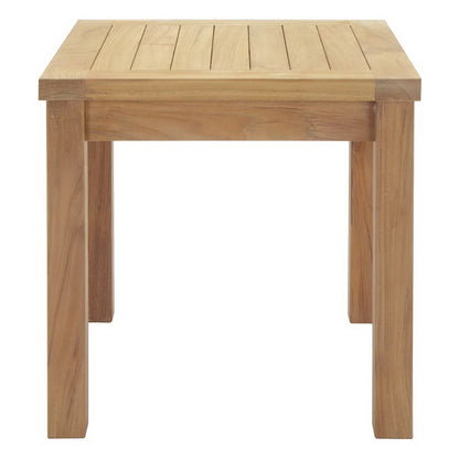 Marina Outdoor Patio Teak Side Table in Natural by Modway (1155)