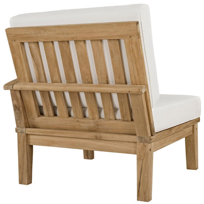Marina 2 Piece Outdoor Patio Teak Furniture Set in Natural White by Modway (1822)