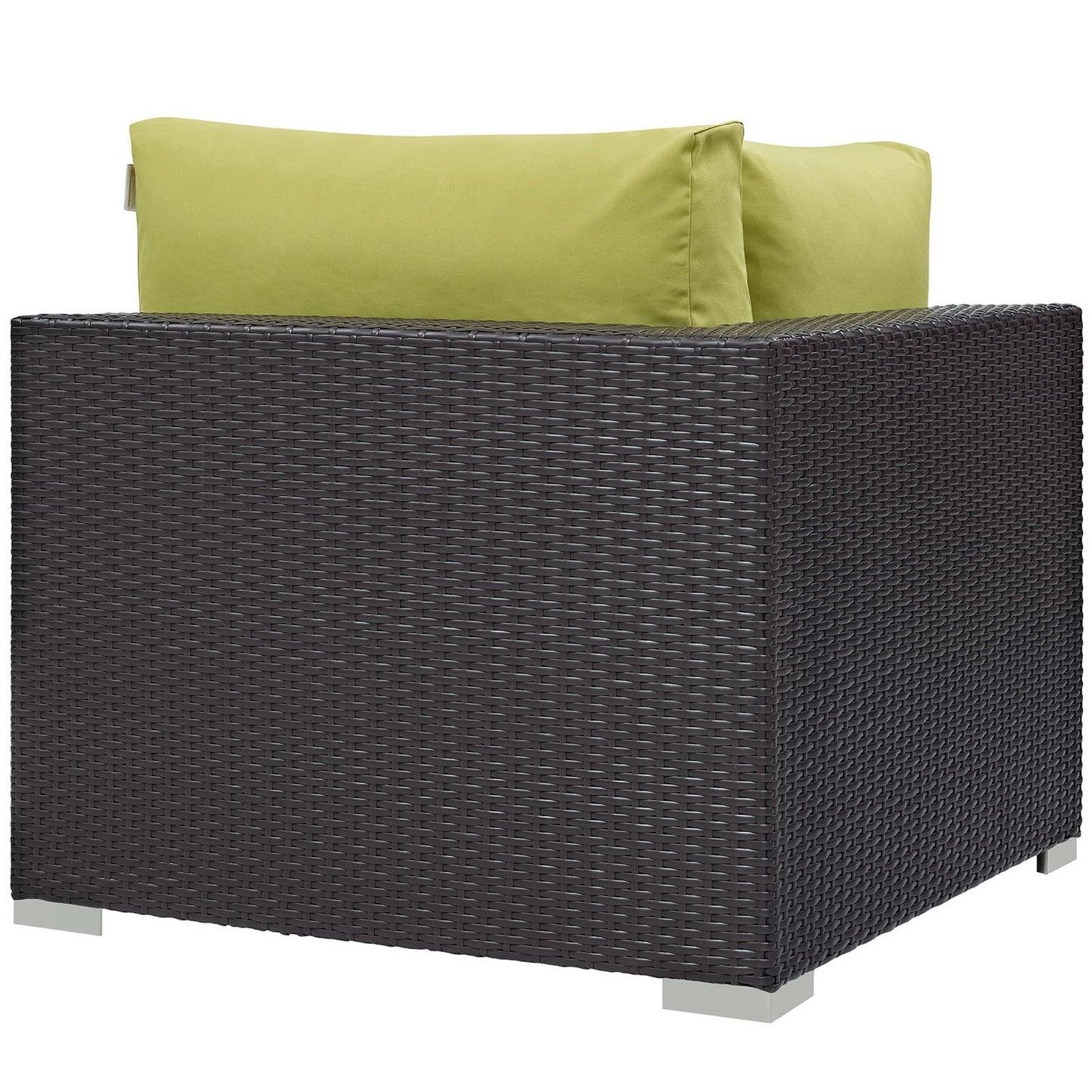 Convene Outdoor Patio Corner in Espresso Peridot by Modway (EEI-1840)
