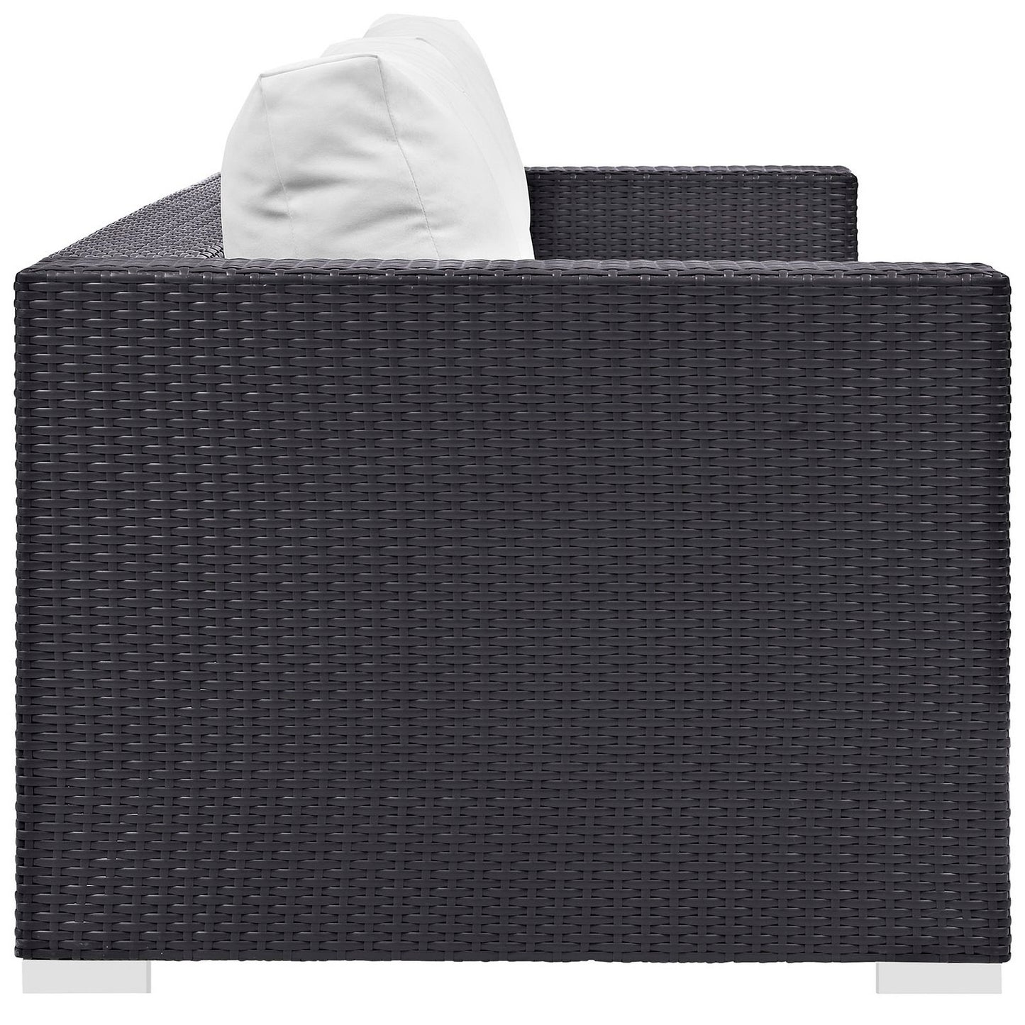 Convene Outdoor Patio Sofa in Espresso White by Modway (EEI-1844)