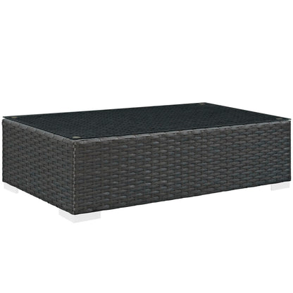 Sojourn Outdoor Patio Coffee Table in Chocolate by Modway (1852)