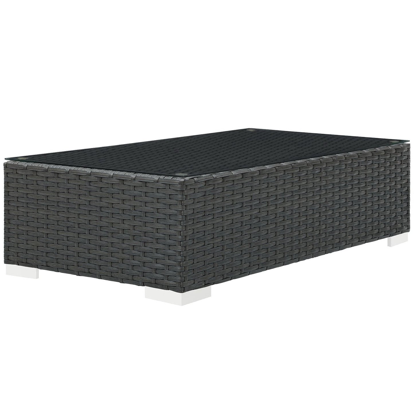 Sojourn Outdoor Patio Coffee Table in Chocolate by Modway (1852)