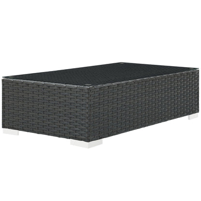 Sojourn Outdoor Patio Coffee Table in Chocolate by Modway (1852)