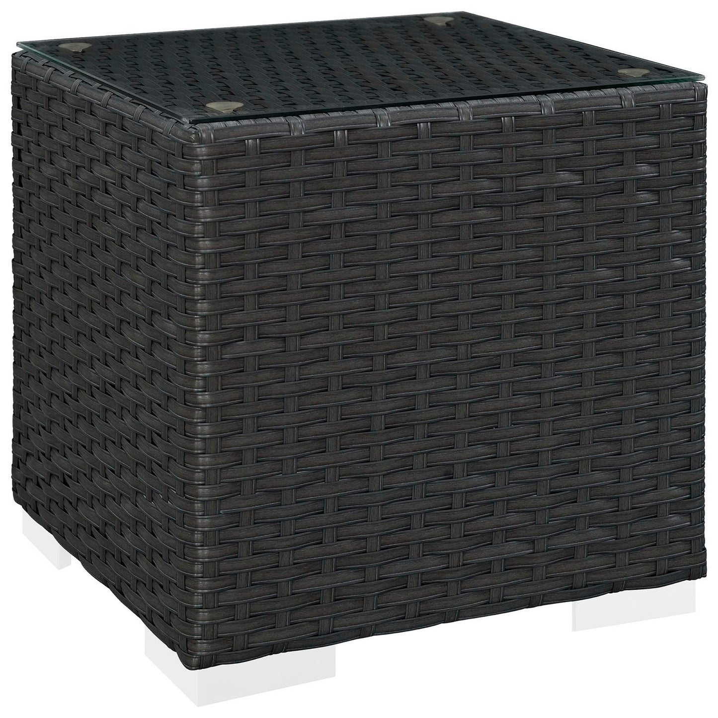 Sojourn Outdoor Patio Side Table in Chocolate by Modway (1853)