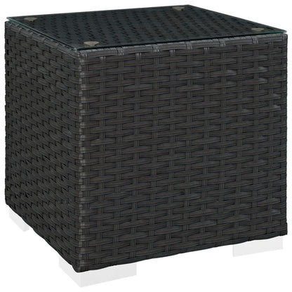 Sojourn Outdoor Patio Side Table in Chocolate by Modway (1853)