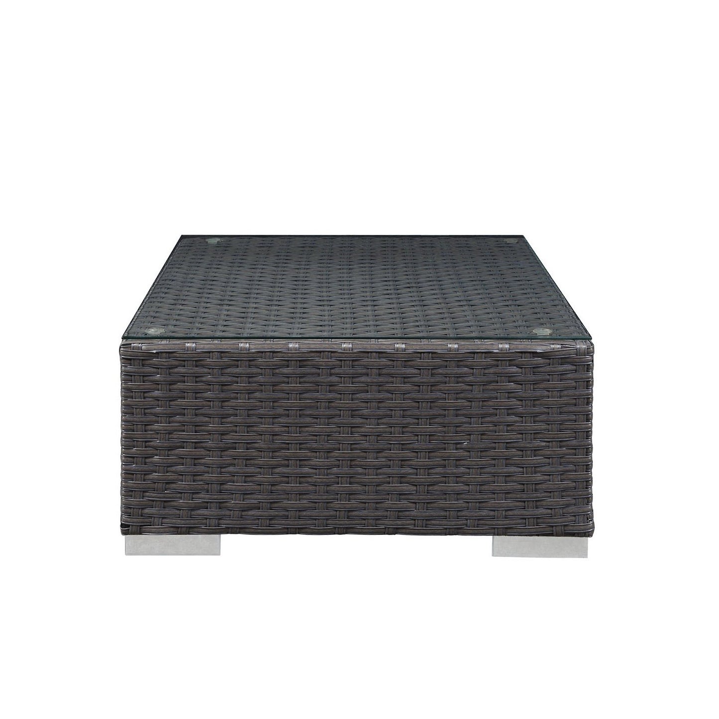 Sojourn Outdoor Patio Sunbrella Ottoman in Canvas Navy by Modway (1855)