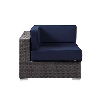 Sojourn Outdoor Patio Sunbrella Corner in Canvas Navy by Modway (1856)