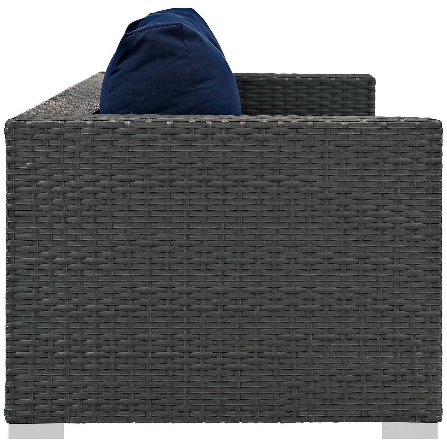 Sojourn Outdoor Patio Sunbrella Sofa in Canvas Navy by Modway (1860)