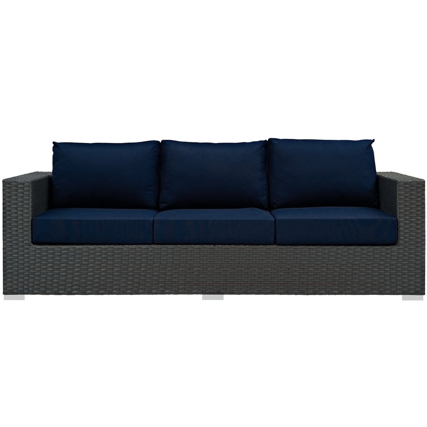 Sojourn Outdoor Patio Sunbrella Sofa in Canvas Navy by Modway (1860)