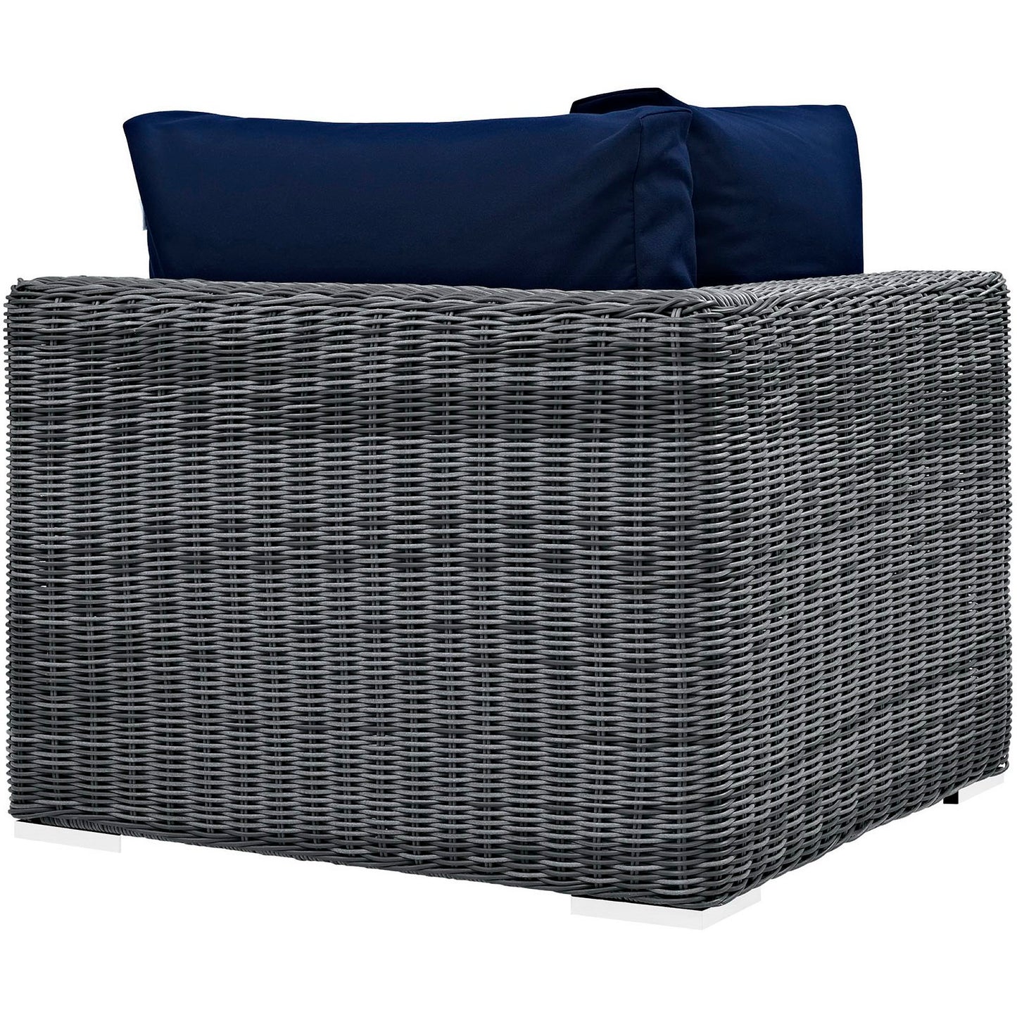 Summon Outdoor Patio Sunbrella Corner in Canvas Navy by Modway (1870)