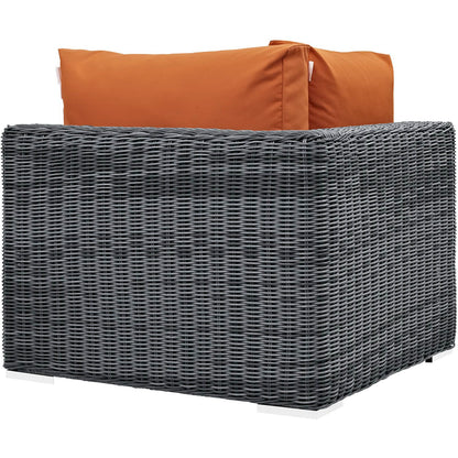 Summon Outdoor Patio Sunbrella Corner in Canvas Tuscan by Modway (1870)