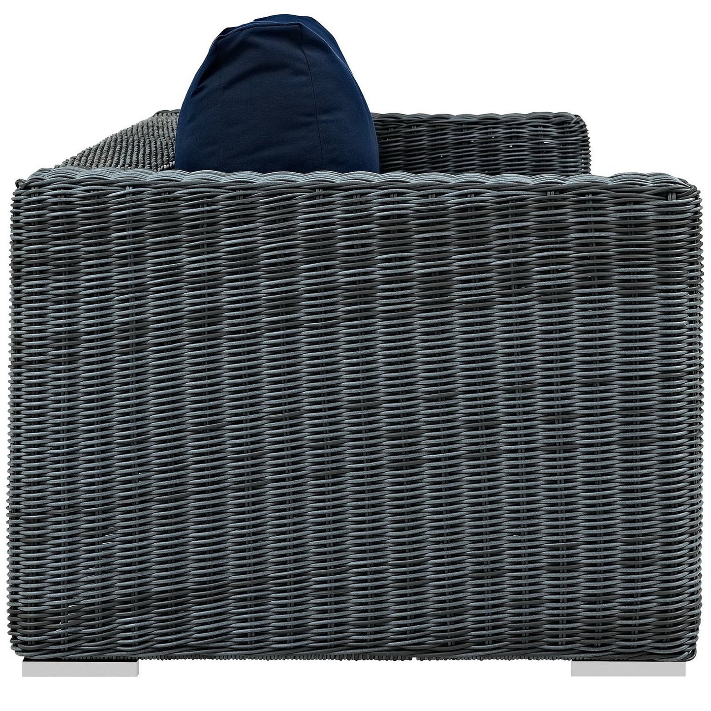 Summon Outdoor Patio Sunbrella Sofa in Canvas Navy by Modway (1874)