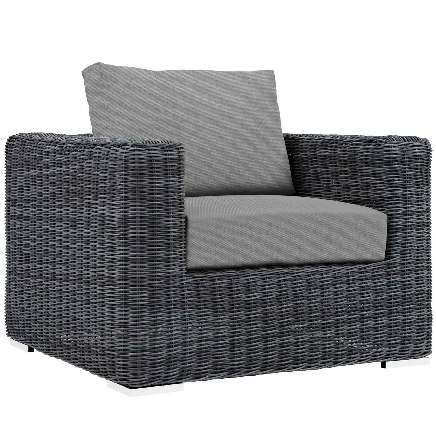 Summon 10 Piece Outdoor Patio Sunbrella Sectional Set in Canvas Gray by Modway (1902)