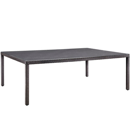 Convene 90" Outdoor Patio Dining Table in Espresso by Modway (EEI-1922)