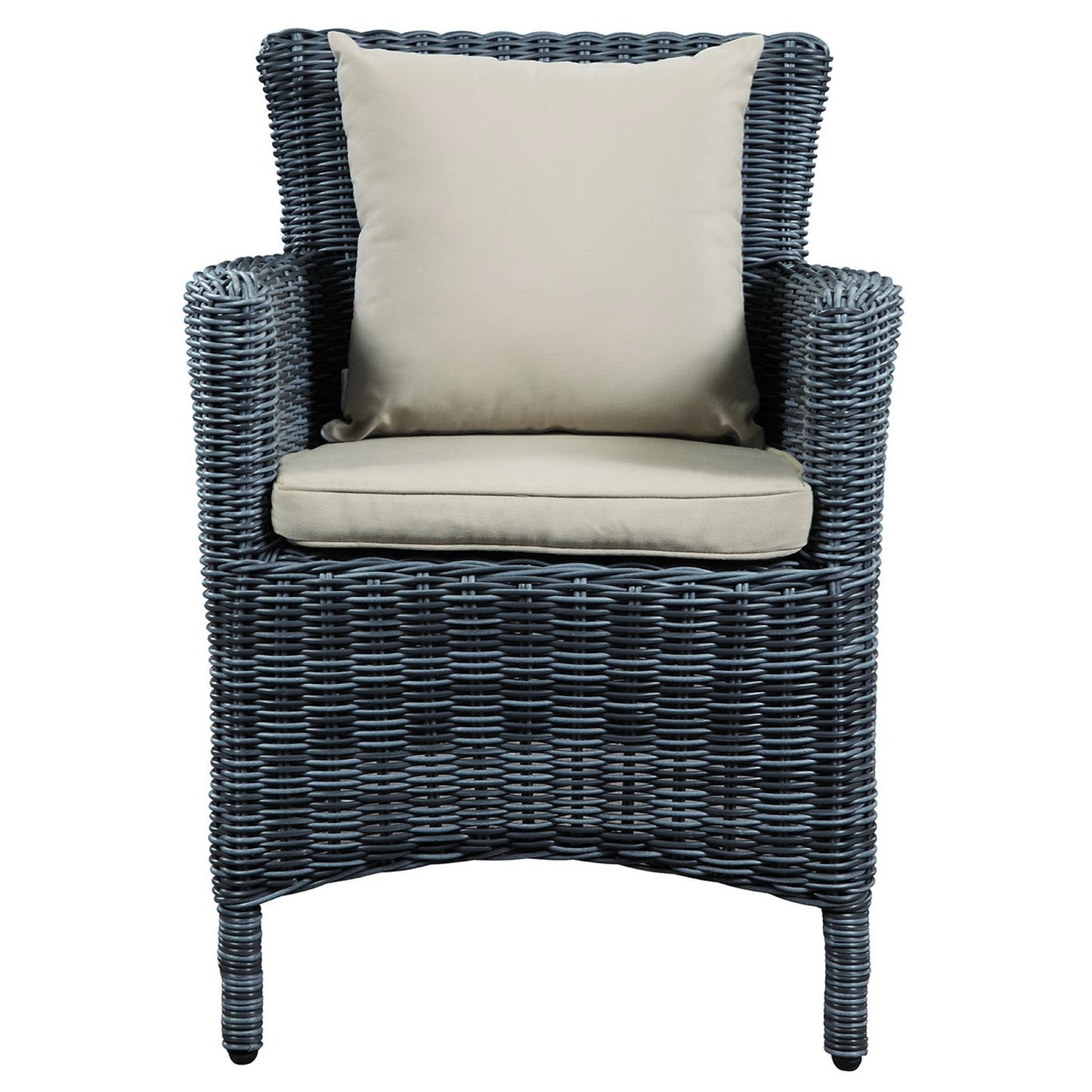 Summon Dining Outdoor Patio Sunbrella Armchair in Antique Canvas Beige by Modway (1935)