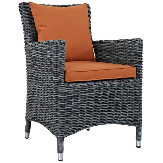 Summon Dining Outdoor Patio Sunbrella Armchair in Canvas Tuscan by Modway (1935)