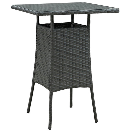 Sojourn Small Outdoor Patio Bar Table in Chocolate by Modway (1958)