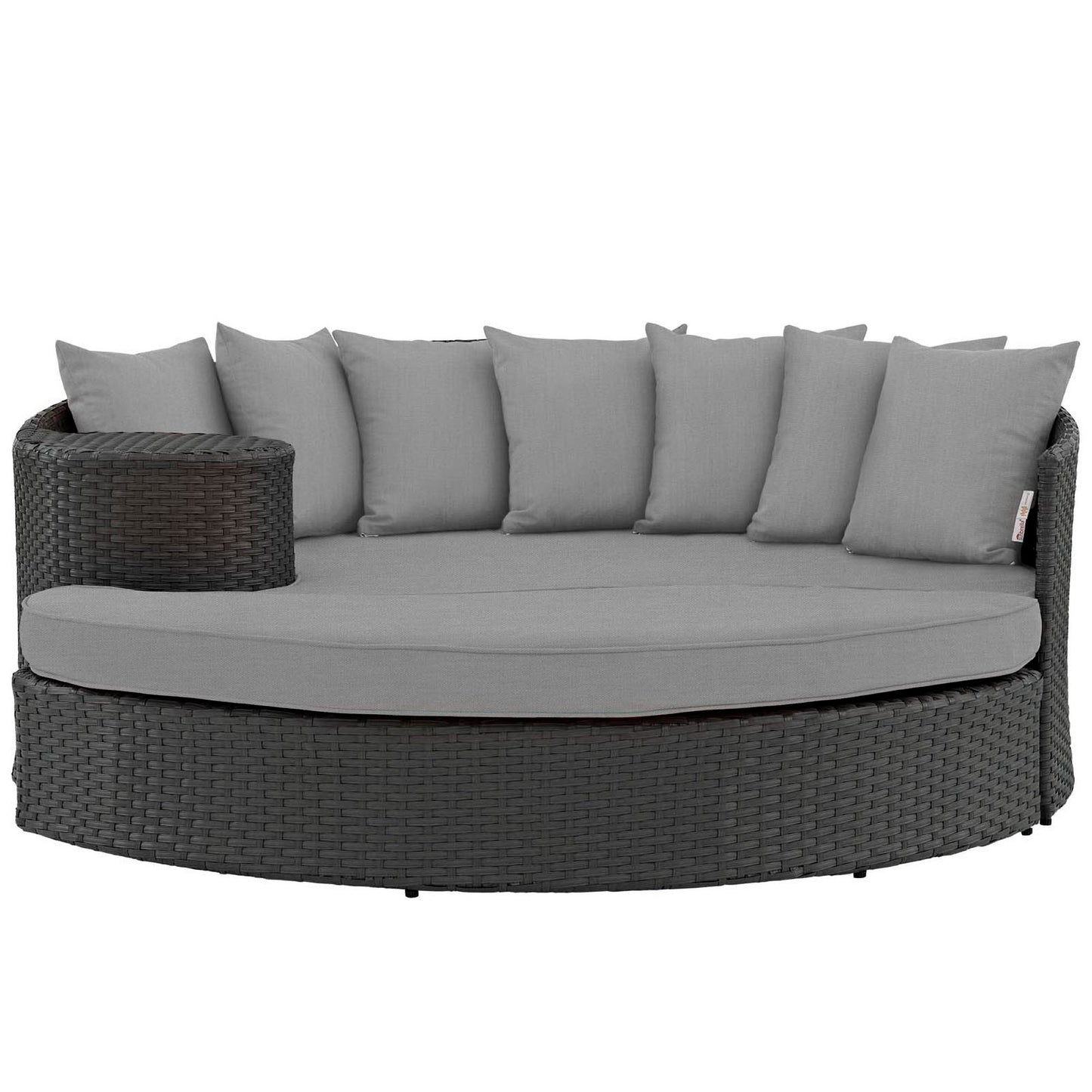 Sojourn Outdoor Patio Sunbrella Daybed in Canvas Gray by Modway (1982)