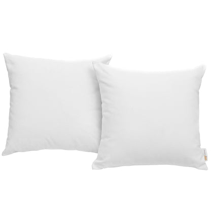 Convene 2 Piece Outdoor Patio Pillow Set in White by Modway (EEI-2001)