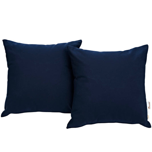 Summon 2 Piece Outdoor Patio Sunbrella Pillow Set in Navy by Modway (2002)