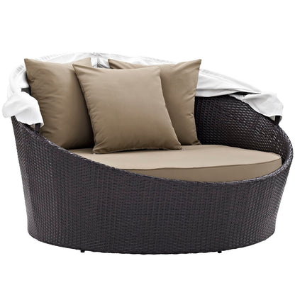 Convene Canopy Outdoor Patio Daybed in Espresso Mocha by Modway (EEI-2175)