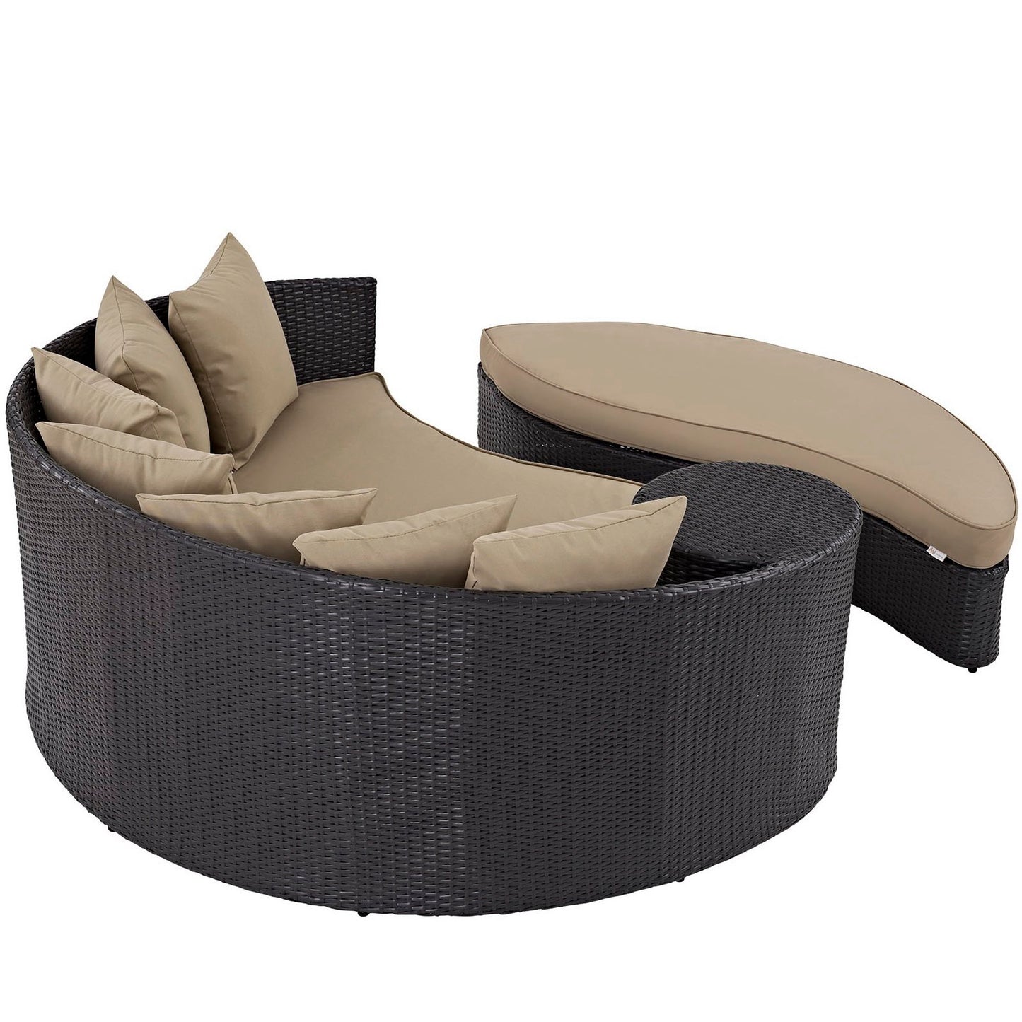 Convene Outdoor Patio Daybed in Espresso Mocha by Modway (EEI-2176)