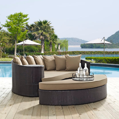 Convene Outdoor Patio Daybed in Espresso Mocha by Modway (EEI-2176)