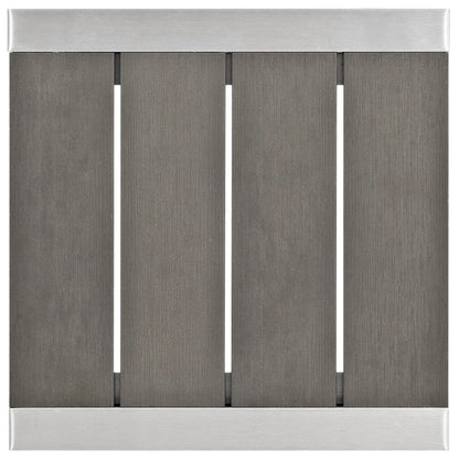 Shore Outdoor Patio Aluminum Side Table in Silver Gray by Modway (2248)