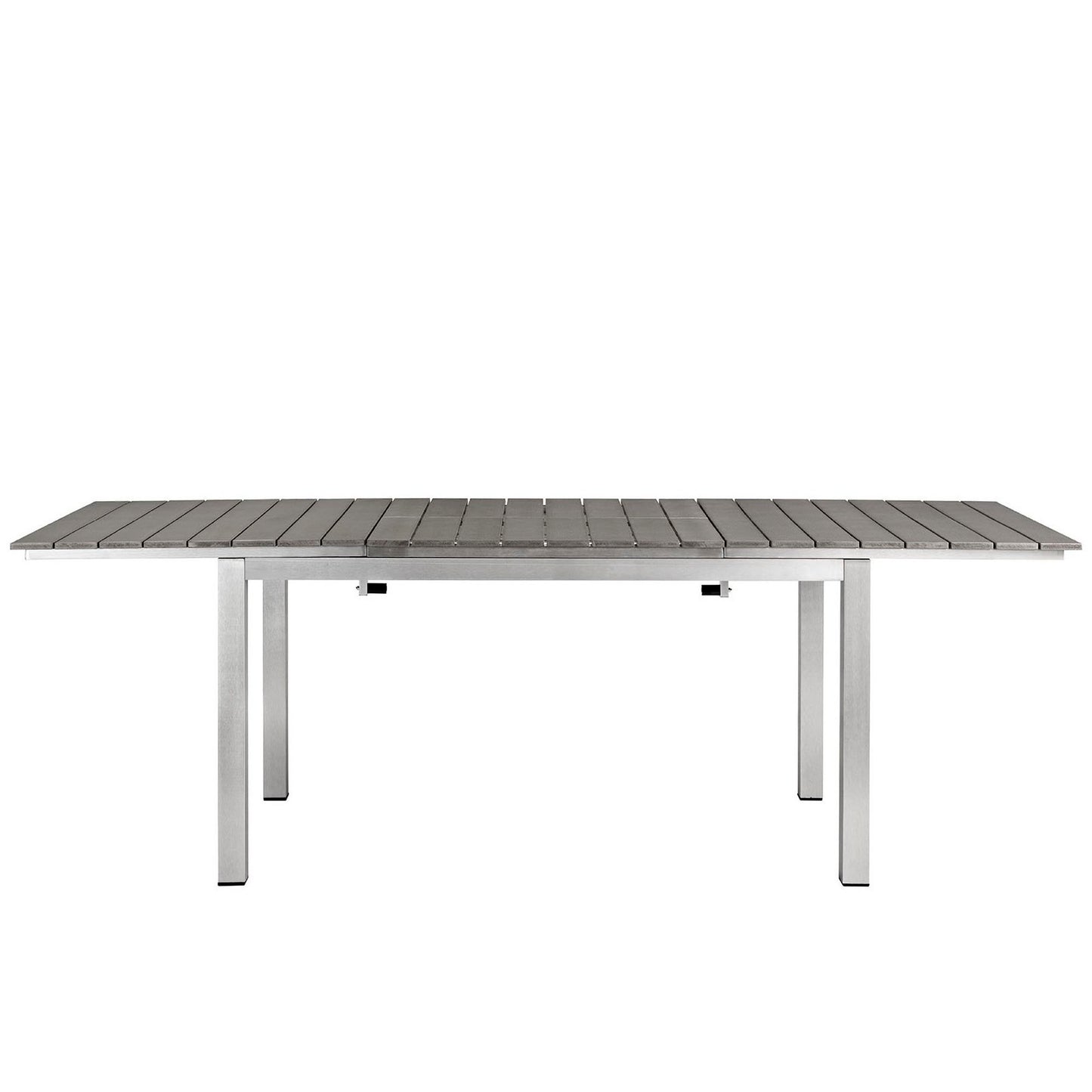 Shore Outdoor Patio Aluminum Dining Table in Silver Gray by Modway (2257)