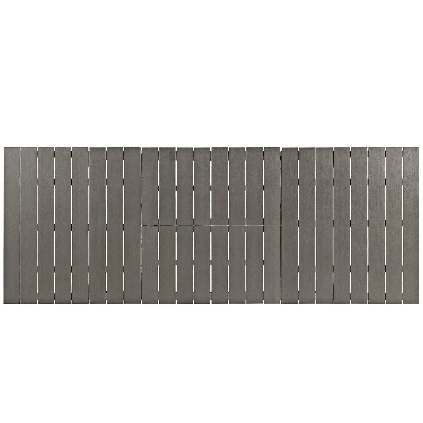 Shore Outdoor Patio Aluminum Dining Table in Silver Gray by Modway (2257)