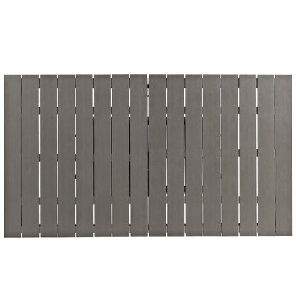 Shore Outdoor Patio Aluminum Dining Table in Silver Gray by Modway (2257)