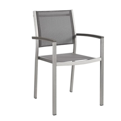 Shore Outdoor Patio Aluminum Dining Chair in Silver Gray by Modway (2272)