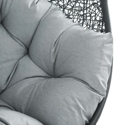 Hide Outdoor Patio Swing Chair With Stand in Gray by Modway (2273)