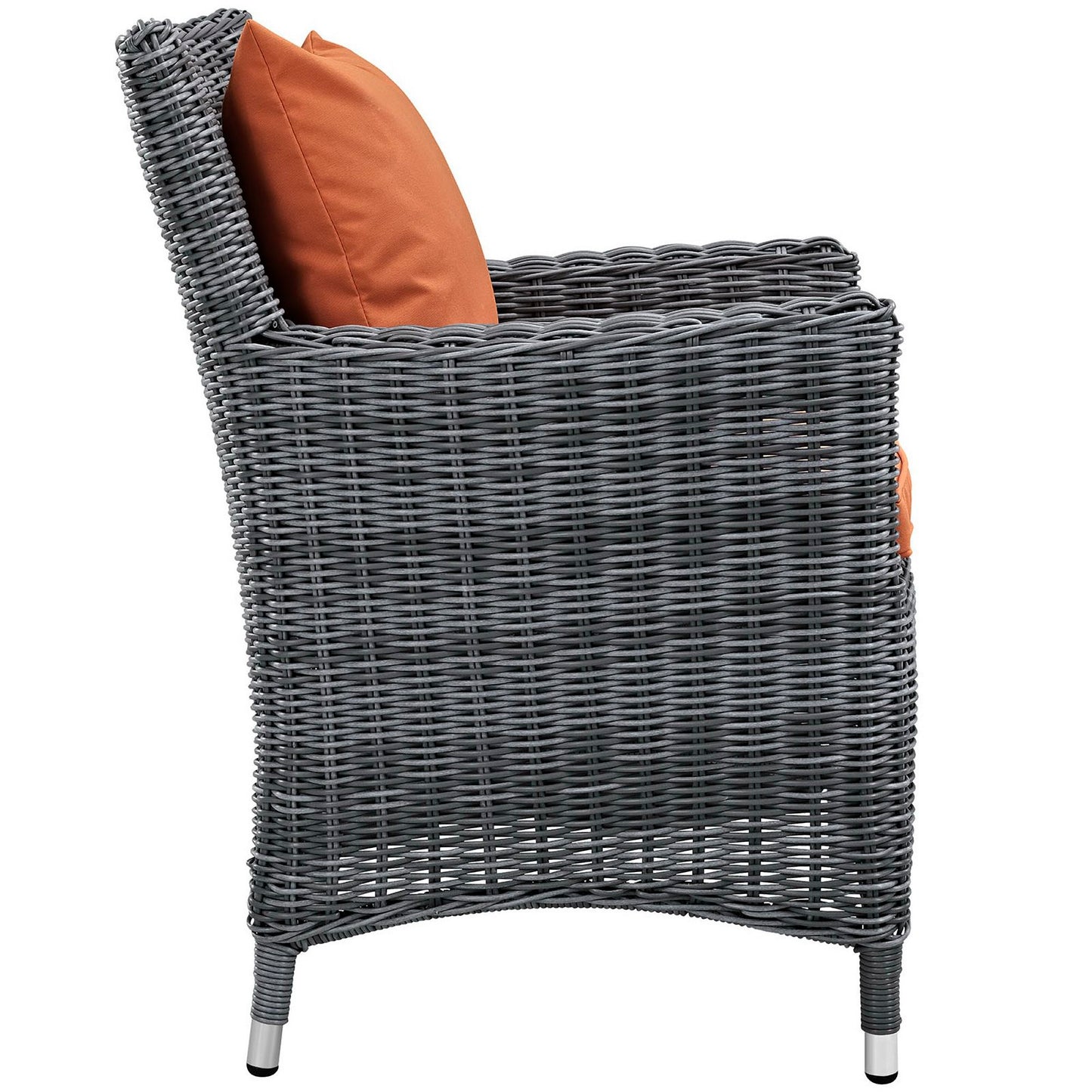 Summon 4 Piece Outdoor Patio Sunbrella Dining Set in Canvas Tuscan by Modway (2314)