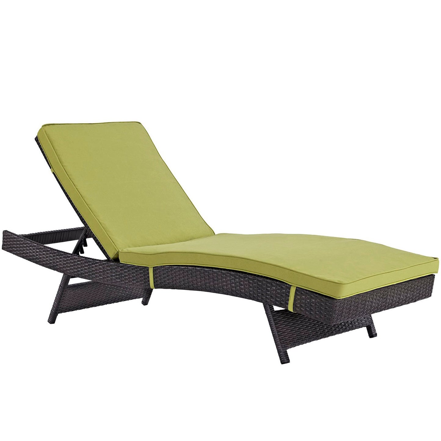 Convene Outdoor Patio Chaise Set of 6 in Espresso Peridot by Modway (EEI-2430)