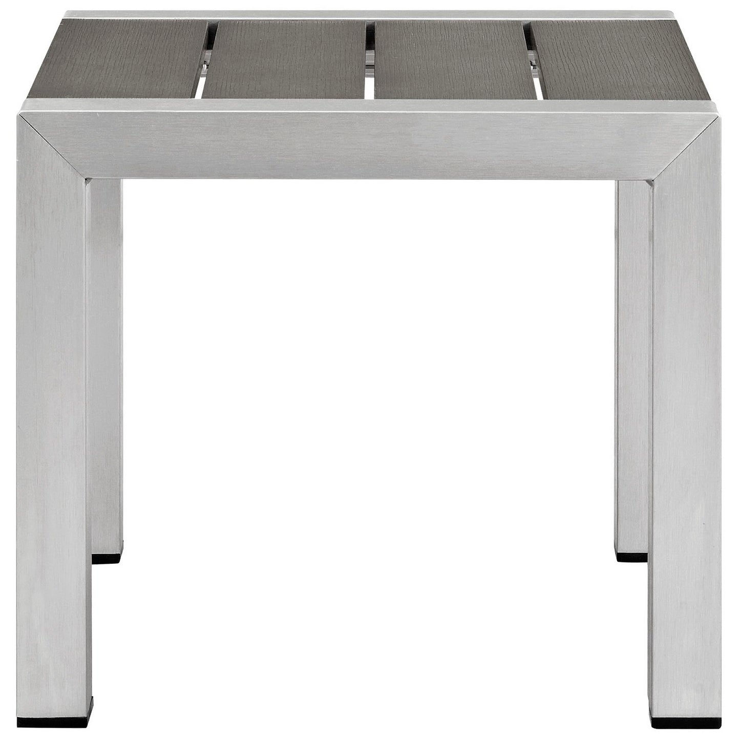Shore 2 Piece Outdoor Patio Aluminum Set in Silver Gray by Modway (2465)