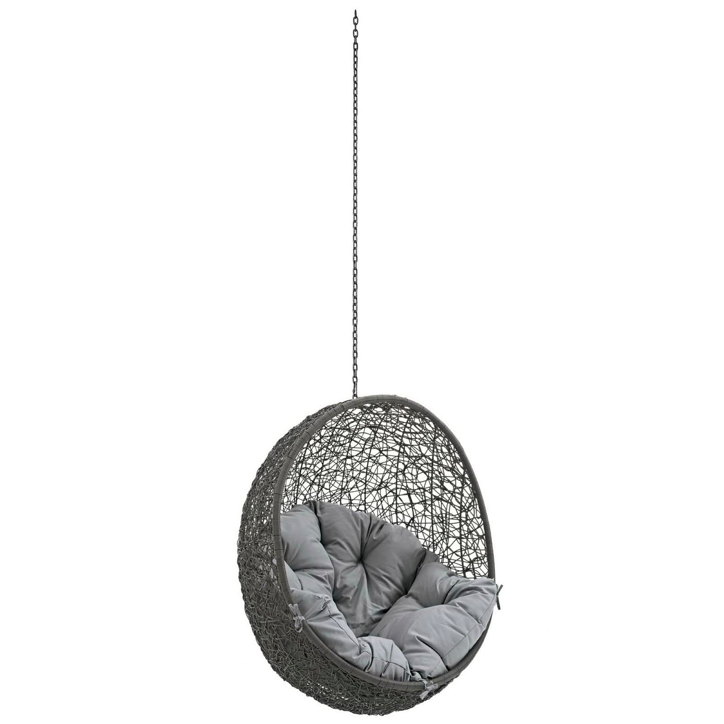 Hide Outdoor Patio Swing Chair Without Stand in Gray by Modway (2654)