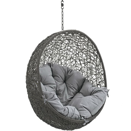 Hide Outdoor Patio Swing Chair Without Stand in Gray by Modway (2654)