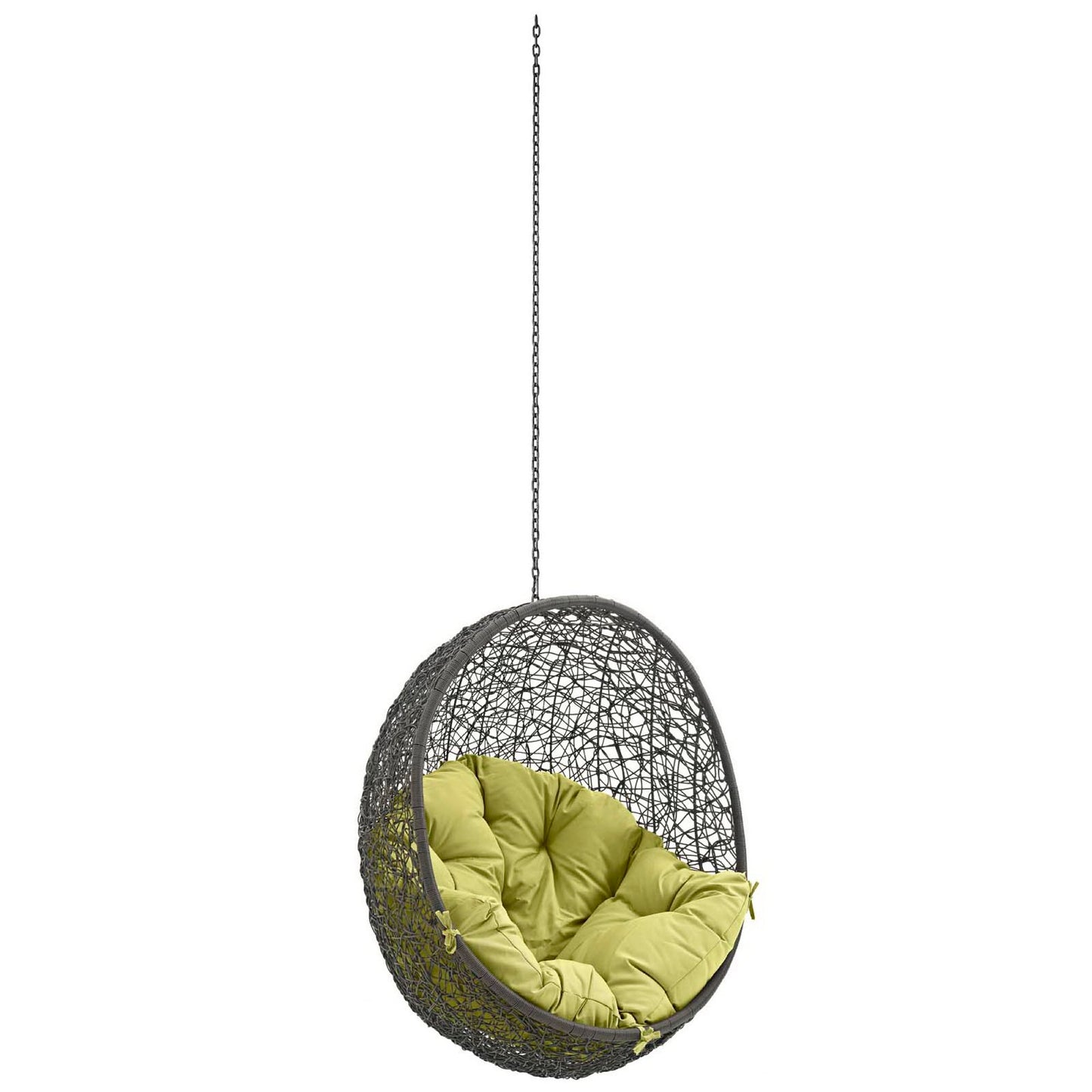 Hide Outdoor Patio Swing Chair Without Stand in Gray Peridot by Modway (2654)