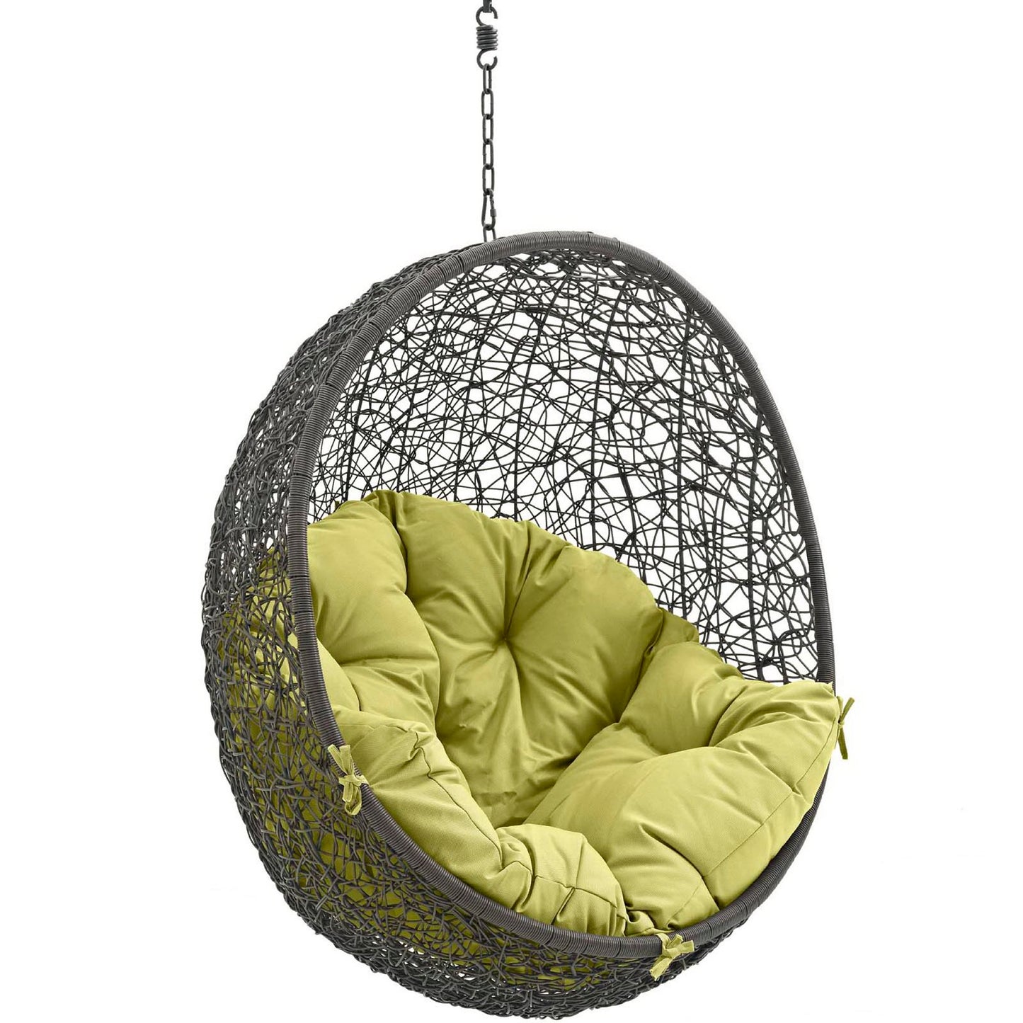 Hide Outdoor Patio Swing Chair Without Stand in Gray Peridot by Modway (2654)