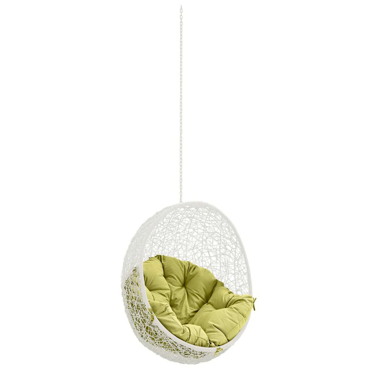 Hide Outdoor Patio Swing Chair Without Stand in White Peridot by Modway (2654)