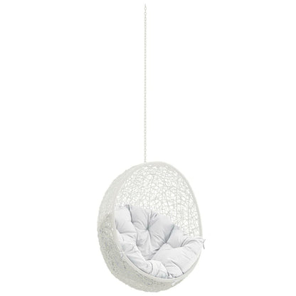 Hide Outdoor Patio Swing Chair Without Stand in White by Modway (2654)