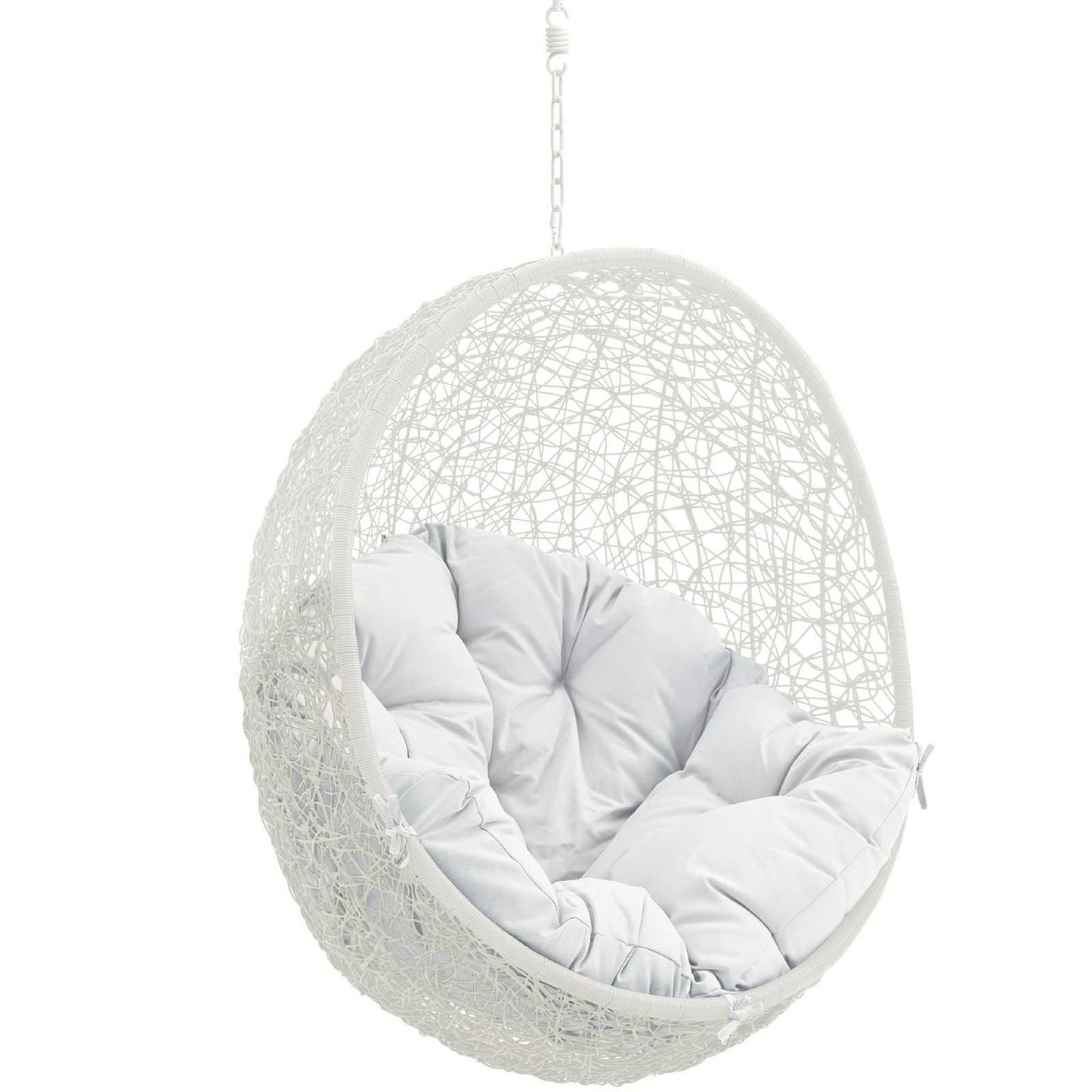 Hide Outdoor Patio Swing Chair Without Stand in White by Modway (2654)